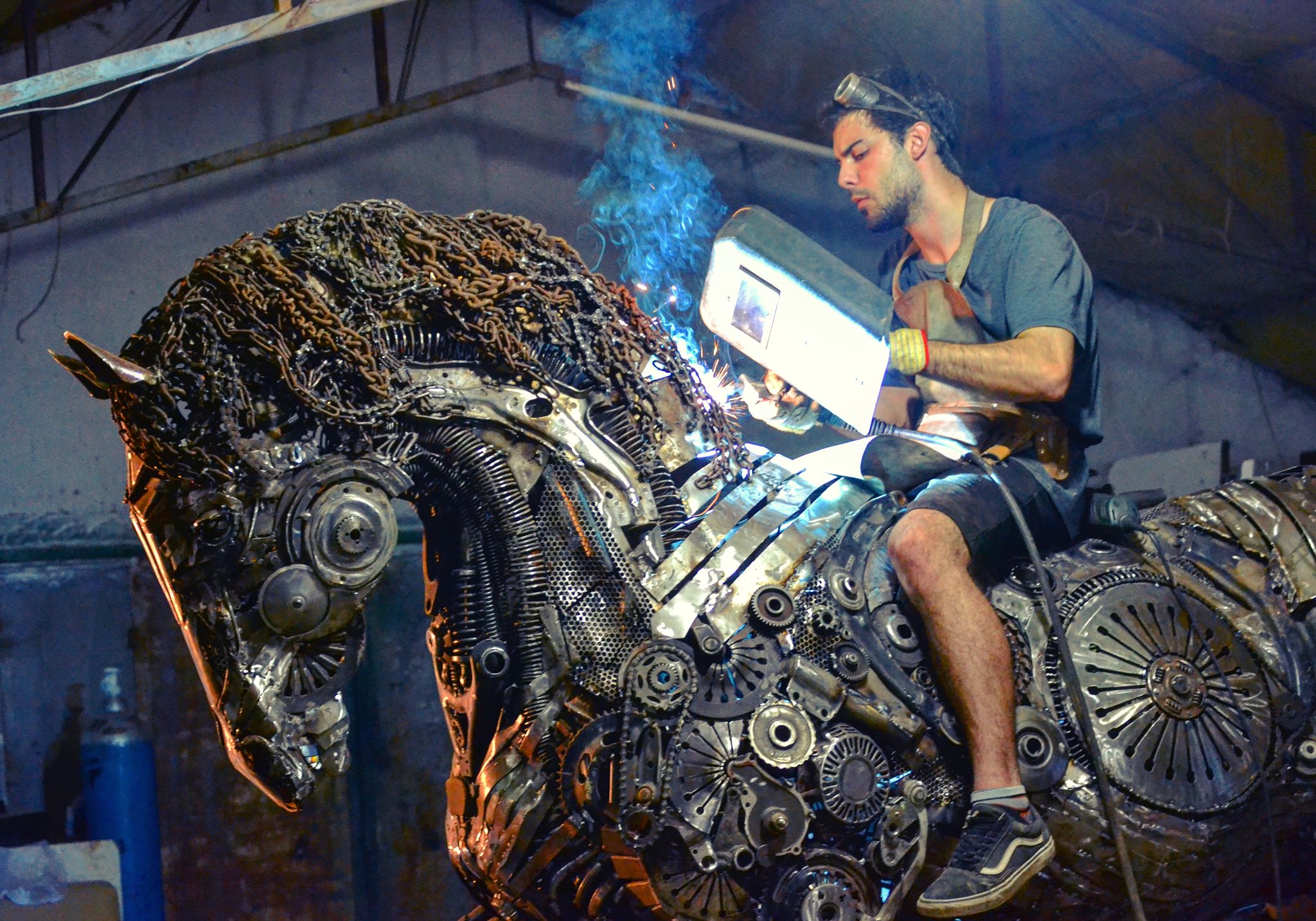 Cem Ozkan - Steampunk Horse Sculptor